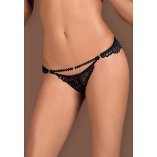 Трусики відкриті Obsessive Mixty Чорні L/XL