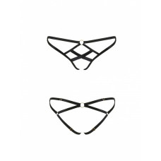 Трусики со стрепом Passion Exclusive Nicky Thong black S/M