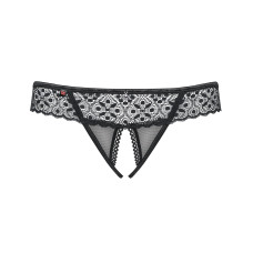 Стрінги відкриті Obsessive Shibu Чорні S/M