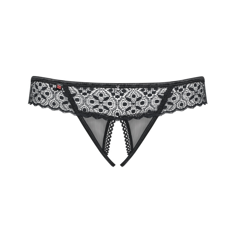 Стрінги відкриті Obsessive Shibu Чорні S/M Стрінги відкриті Obsessive Shibu Чорні S/M