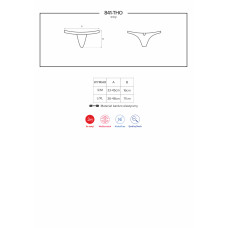 Стрінги Obsessive 841-THO-1 Чорні L/XL