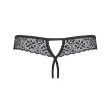 Стрінги відкриті Obsessive Shibu Чорні S/M