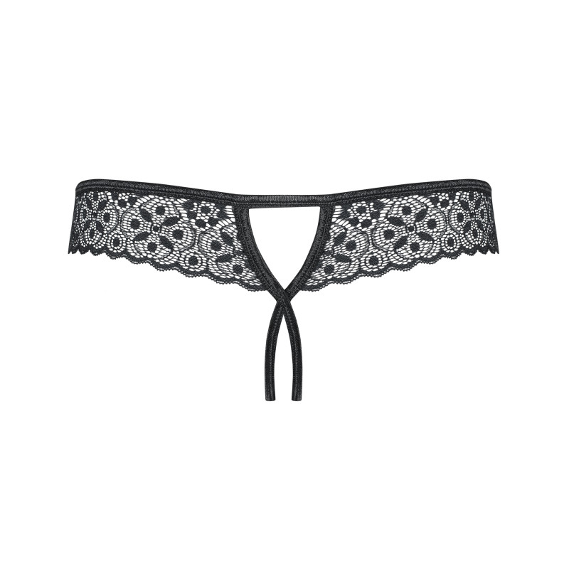 Стрінги відкриті Obsessive Shibu Чорні S/M Стрінги відкриті Obsessive Shibu Чорні S/M