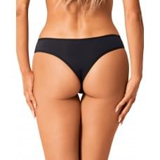 Сетчатые трусики под омбре Obsessive Bella Rou panties черные XS/S