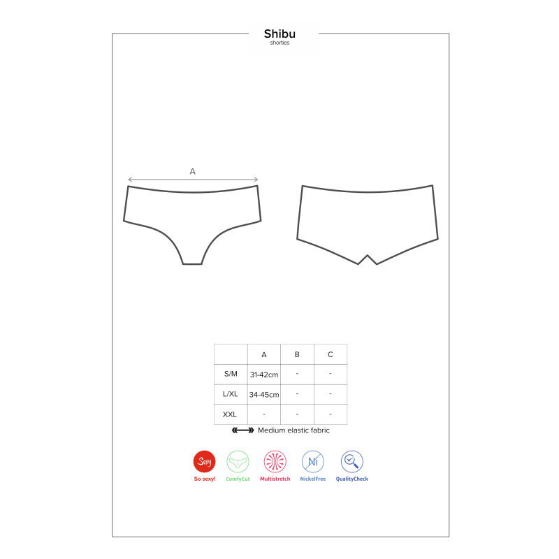 Трусики Obsessive Shibu Чорні S/M Трусики Obsessive Shibu Чорні S/M