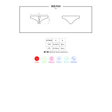 Стринги Obsessive 868-PAN-1 Чорні S/M