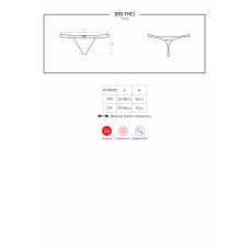Стрінги Obsessive 819-THO-1 Чорні S/M