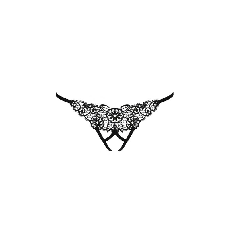 Мереживні трусики з доступом VIOLANTE THONG Чорні S/M Мереживні трусики з доступом VIOLANTE THONG Чорні S/M