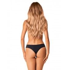 Сетчатые трусики под омбре Obsessive Bella Rou panties черные XS/S