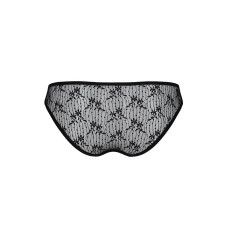 Трусики слепые с кружевной сеточкой Passion Dina Thong black L/XL