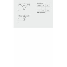 Стринги подвійні Obsessive Intensa Чорні L/XL