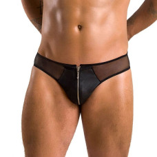 Мужские слипы на молнии Passion 042 Slip Timmy Black XXL/XXXL