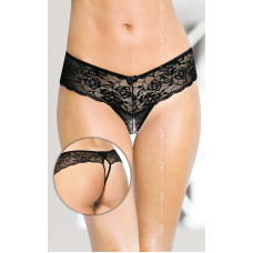 Жіночі трусики SoftLine Thongs 2440 Чорні S/M