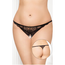 Трусики SoftLine G-String 2434 Plus Size XL/XXXL Чорні