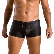 Мужские кожаные боксеры с клапаном Passion 050 Short Patrick Black S/M