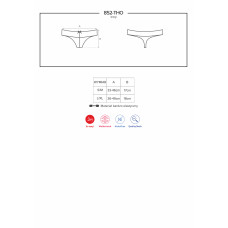 Стрінги Obsessive 852-THO-1 Чорні S/M