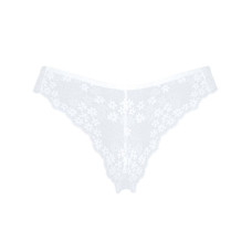 Полупрозрачные трусики Obsessive Heavenlly panties белые XL/2XL