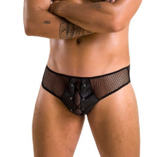 Мужские трусы со шнуровкой Passion 035 Slip Richard Black L/XL