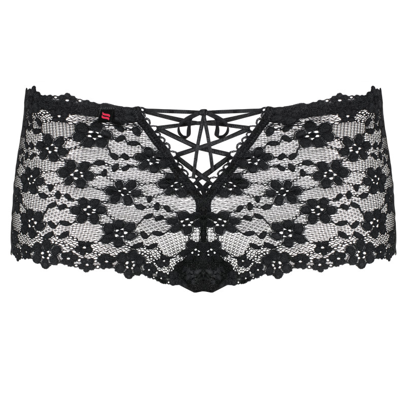 Трусики Obsessive Letica Чорні L/XL