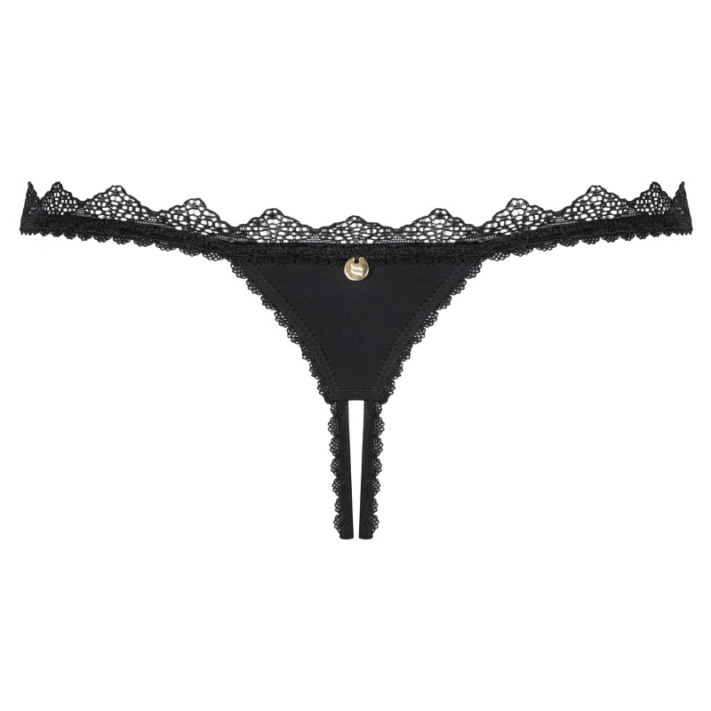 Стрінги відкриті Obsessive Lolitte Чорні S/M Стрінги відкриті Obsessive Lolitte Чорні S/M