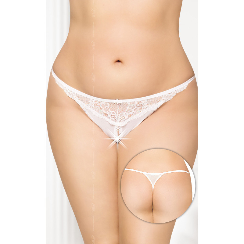 Трусики SoftLine G-String 2434 Plus Size XL/XXXL Білі Трусики SoftLine G-String 2434 Plus Size XL/XXXL Білі