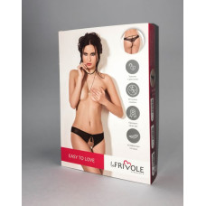 Трусики LeFrivole Pants with large opening XL/XXL (50-52) Черные