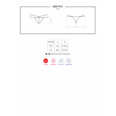 Стринги Obsessive 828-THO-1 Черные L/XL