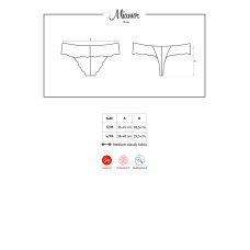 Стринги Obsessive Miamor Черные L/XL