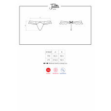 Стринги Obsessive Julitta Білі L/XL
