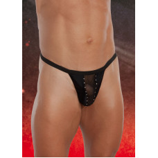 Мужские трусы SoftLine Thong 4484 Черные S/M/L