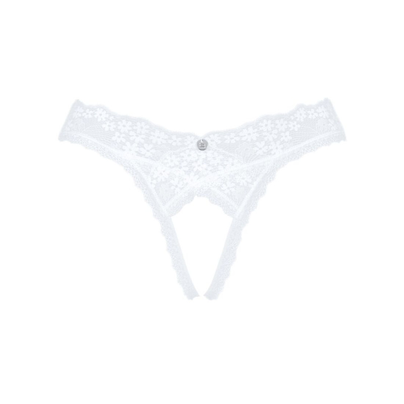Кружевная танга Obsessive Heavenlly crotchless thong XS/S, с доступом Кружевная танга Obsessive Heavenlly crotchless thong XS/S, с доступом