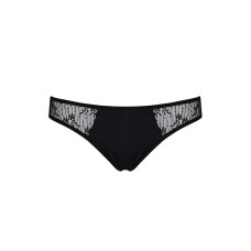 Трусики слепые с кружевной сеточкой Passion Dina Thong black XXL/XXXL