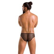 Чоловічі труси зі шнурівкою Passion 035 Slip Richard Black XXL/XXXL