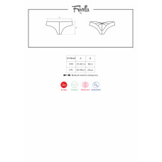 Трусики Obsessive Frivolla Чорні L/XL