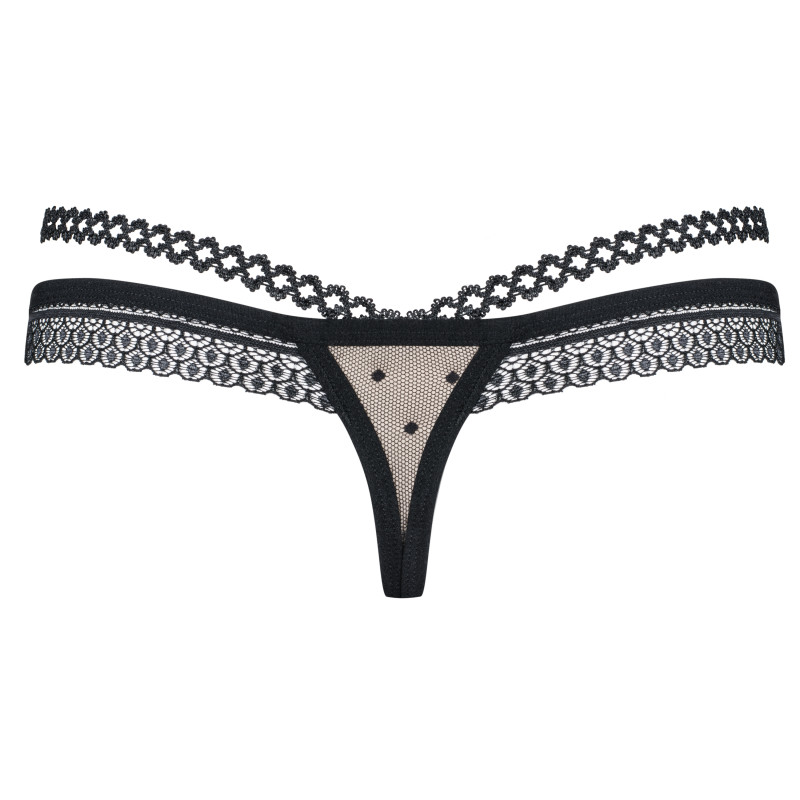 Стрінги Obsessive 876-THO-1 Чорні S/M Стрінги Obsessive 876-THO-1 Чорні S/M