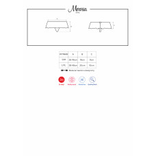 Трусики-шорти Obsessive Merossa Чорні S/M
