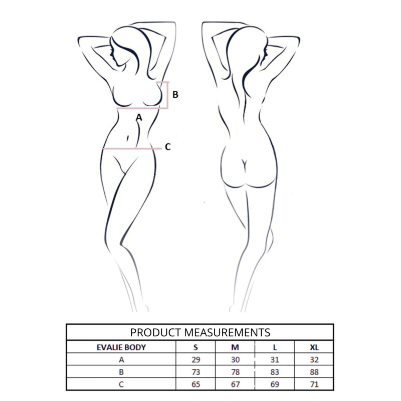 Боді Passion EVALIE BODY white XL