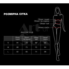 Сексуальне лаковане боді Art of Sex - Josephine чорне L