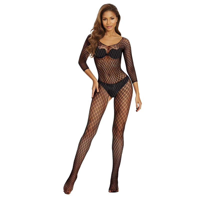 Бодистокинг SoftLine Bodystocking 2048 One Size Black