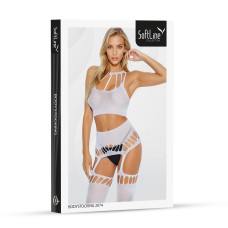 Бодистокинг SoftLine Bodystocking 2074 One Size White