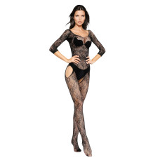 Бодистокинг SoftLine Bodystocking 6032 One Size Black