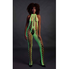 Бодистокинг Ouch! Bodystocking With Halterneck Green XS/XL