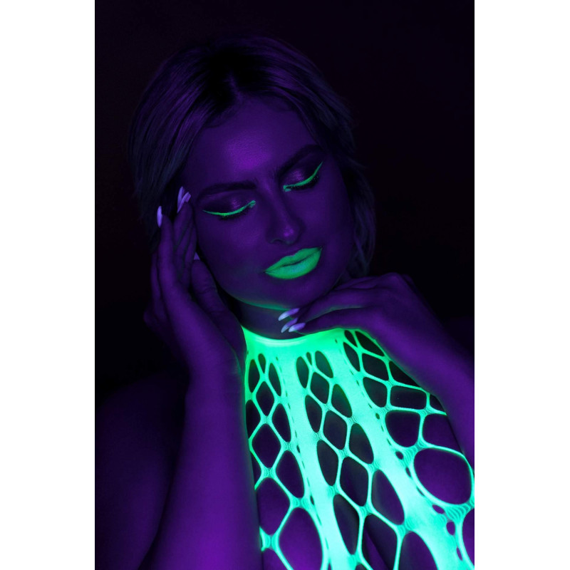 Бодистокинг Ouch! Bodystocking With Halterneck Green XS/XL