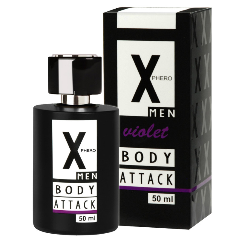 Чоловічі парфуми з феромонами Aurora X Phero Men Body Attack Violet 50 мл