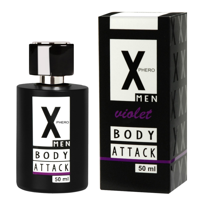 Чоловічі парфуми з феромонами Aurora X Phero Men Body Attack Violet 50 мл