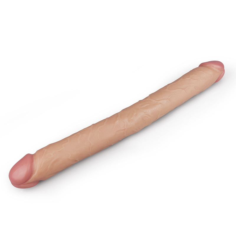 Двухсторонний фаллоимитатор LoveToy KingLoveToySized Realistic Slim Ultra Double Dildo 17