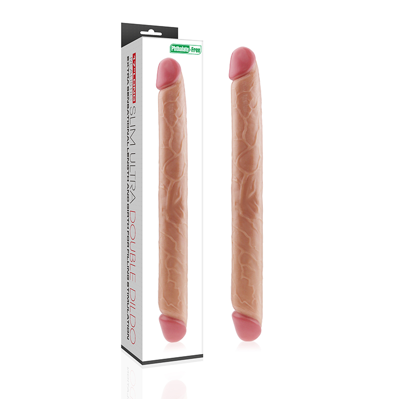 Двухсторонний фаллоимитатор LoveToy KingLoveToySized Realistic Slim Ultra Double Dildo 17
