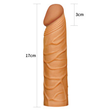 Насадка на пенис LoveToy Pleasure X-Tender Penis Sleeve Add 1 Brown