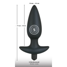 Анальная пробка Black Velvets Large Черная