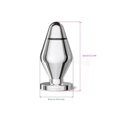 Металлическая анальная пробка Mystim Big John для электростимулятора, диаметр 6,5 см